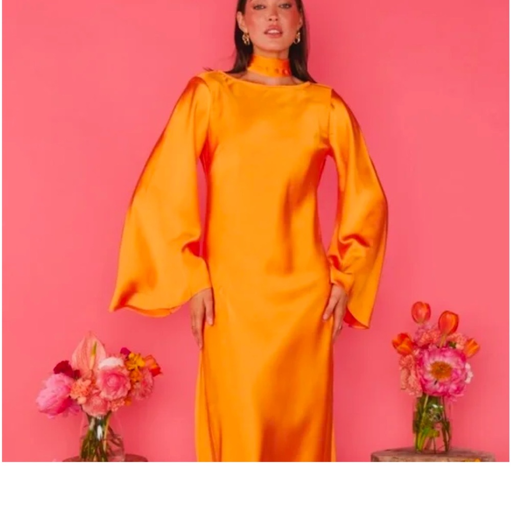 Show me Your Mumu Elegant Orange Dress
